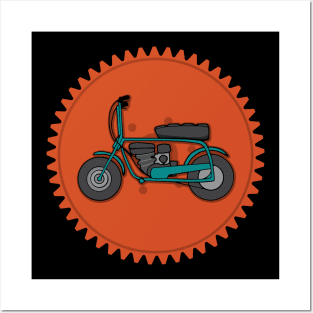 Minibike Sprocket Vintage Mini Bike Posters and Art